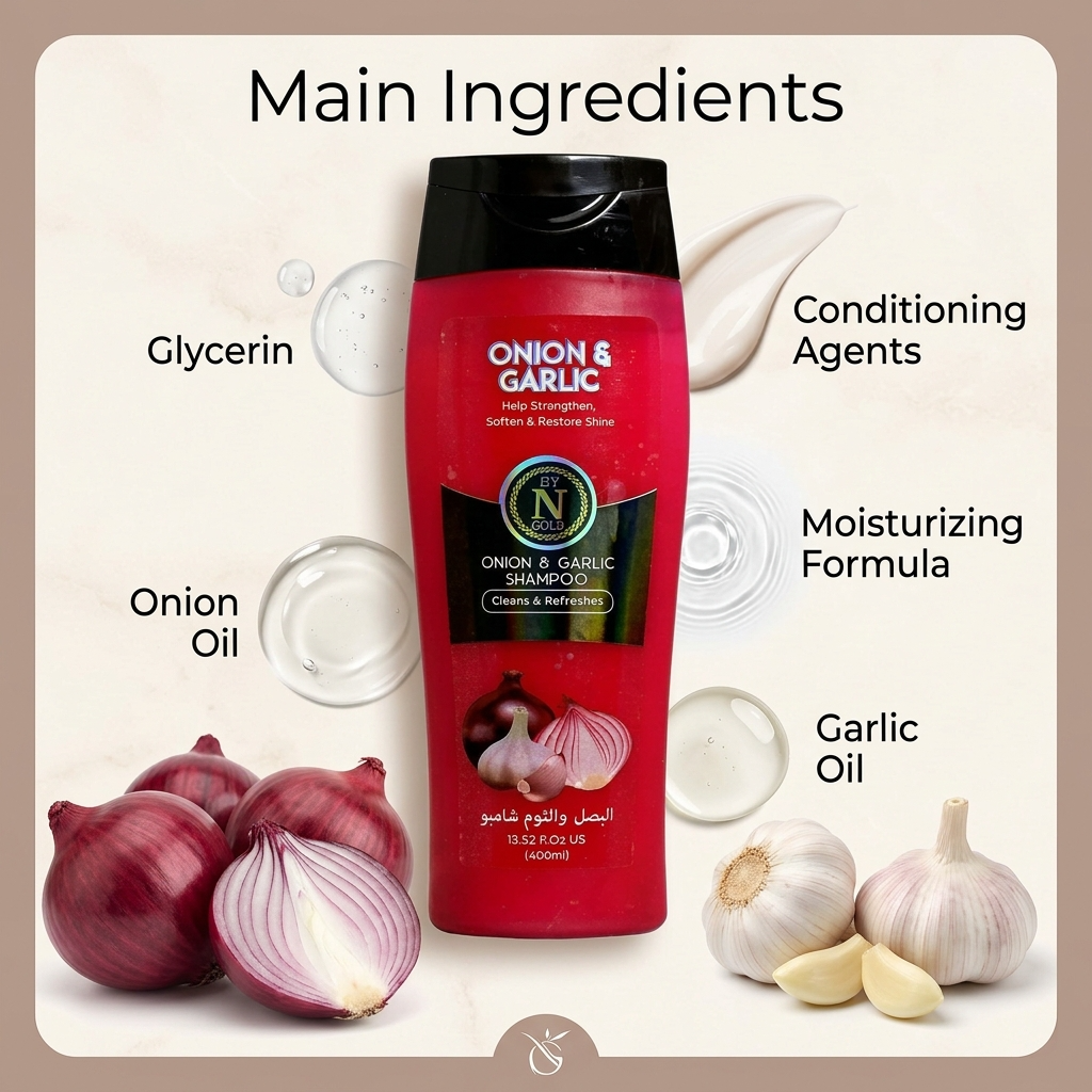 onion and garlic shampoo ingredients