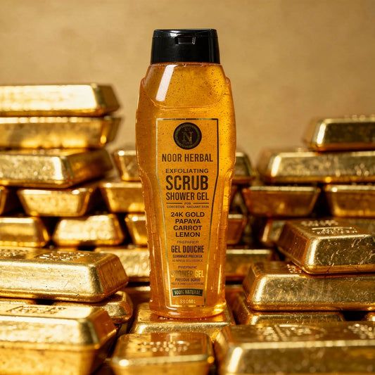 24K Gold Exfoliating Scrub Shower Gel