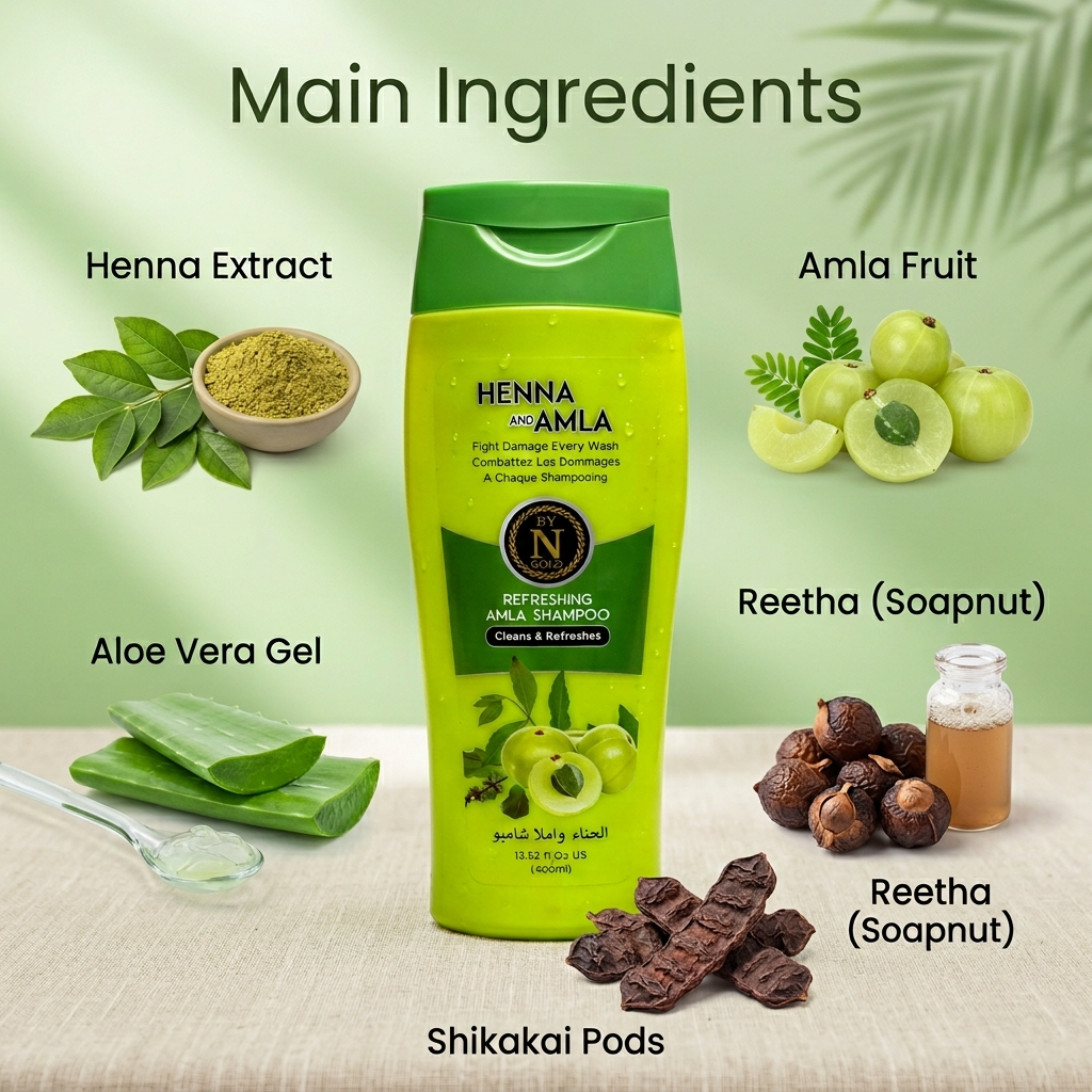 Henna & Amla Refreshing Shampoo