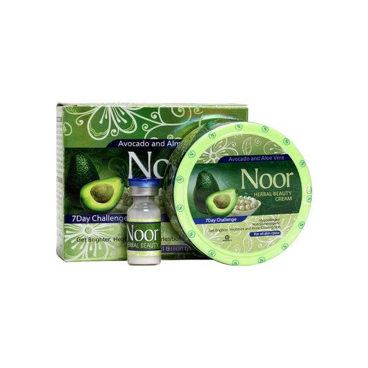 Noor Herbal Beauty Cream – Avocado & Aloe Vera (Combo Pack | 7 Day Challenge)